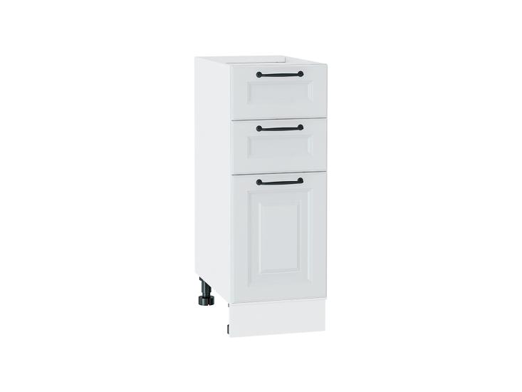 Шкаф нижний с 3-мя ящиками Ницца Royal 300 Blanco / Белый