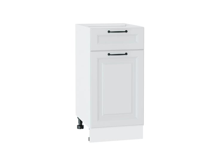 Шкаф нижний с 1 ящиком Ницца Royal 400 Blanco / Белый