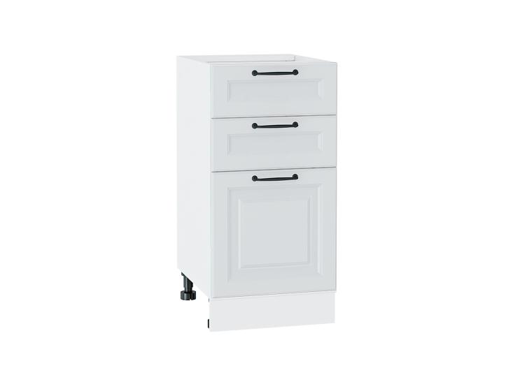 Шкаф нижний с 3-мя ящиками Ницца Royal 400 Blanco / Белый