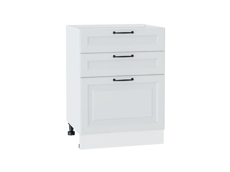 Шкаф нижний с 3-мя ящиками Ницца Royal 600 Blanco / Белый