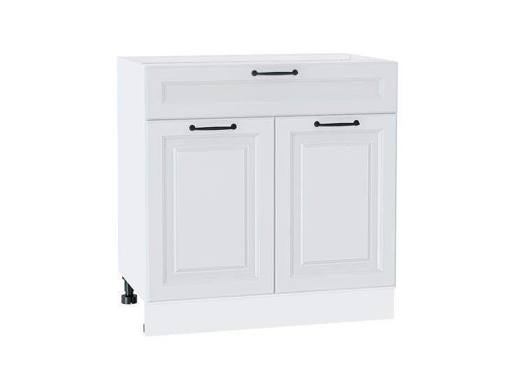 Шкаф нижний с 1 ящиком Ницца Royal 800 Blanco / Белый
