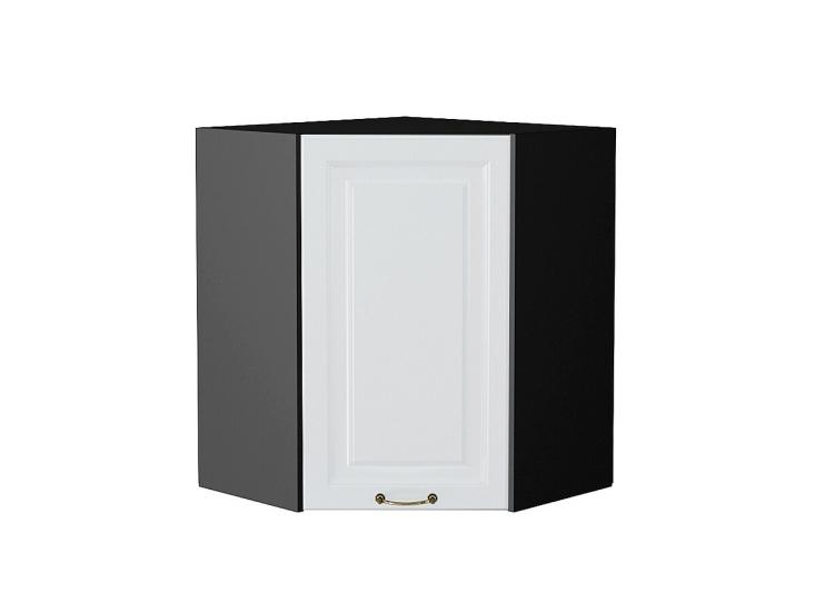 Шкаф верхний угловой Ницца 590 Белый / Graphite