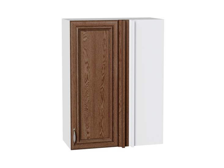 Шкаф верхний прямой угловой Шале 700Н Brown Dreamline / Белый