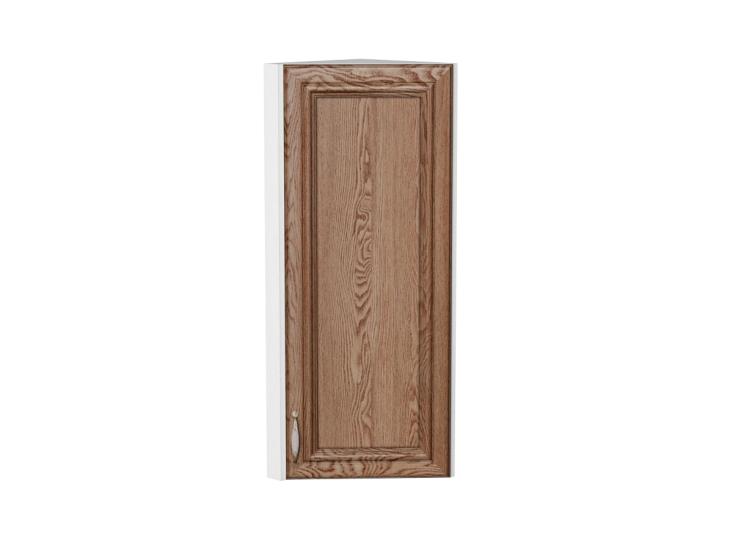 Шкаф верхний торцевой Шале 300Н Brown Dreamline / Белый