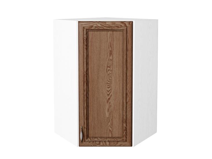 Шкаф верхний угловой Шале 590Н Brown Dreamline / Белый