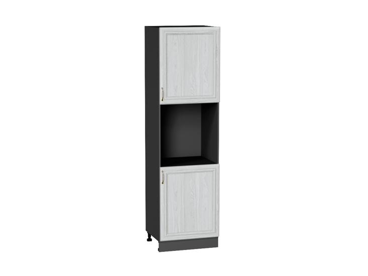 Шкаф пенал под бытовую технику Шале 600 (для верхних шкафов 720) White Dreamline / Graphite