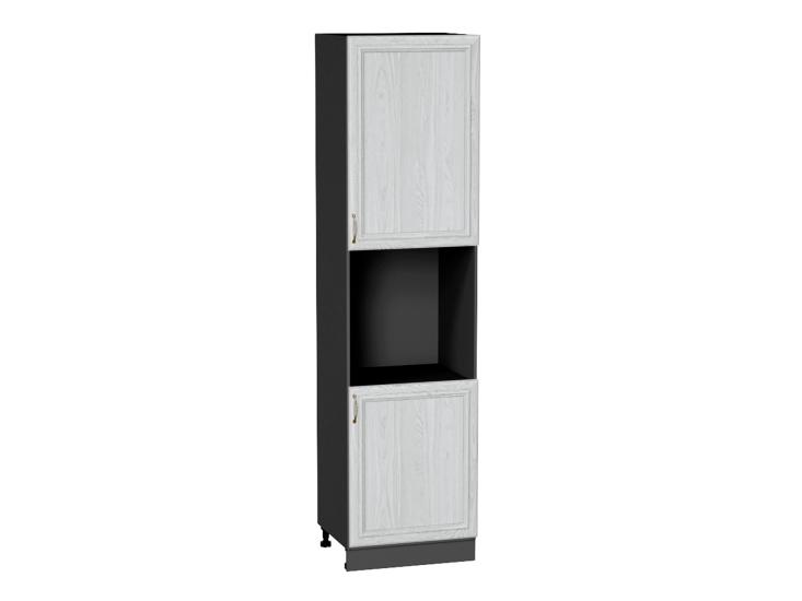 Шкаф пенал под бытовую технику Шале 600Н (для верхних шкафов 920) White Dreamline / Graphite