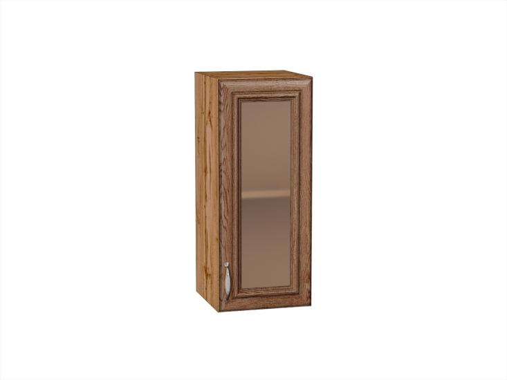 Шкаф верхний со стеклом Шале 300 Brown Dreamline / Дуб Вотан