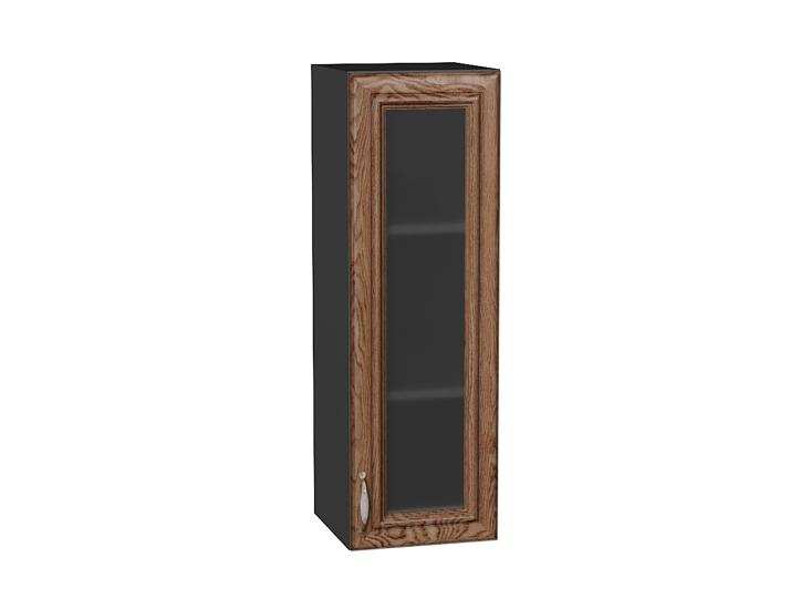 Шкаф верхний со стеклом Шале 300Н Brown Dreamline / Graphite