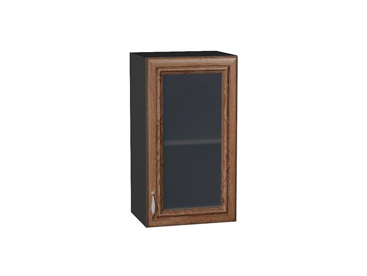 Шкаф верхний со стеклом Шале 400 Brown Dreamline / Graphite