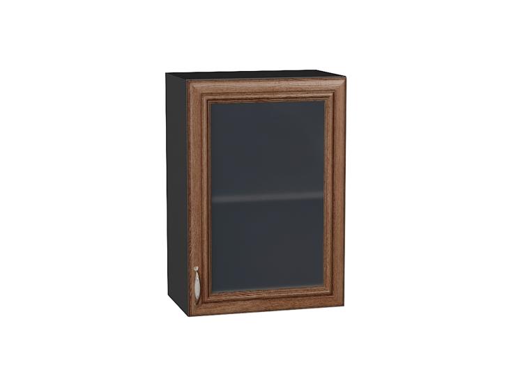 Шкаф верхний со стеклом Шале 500 Brown Dreamline / Graphite