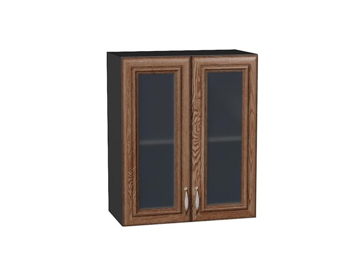 Шкаф верхний со стеклом Шале 600 Brown Dreamline / Graphite
