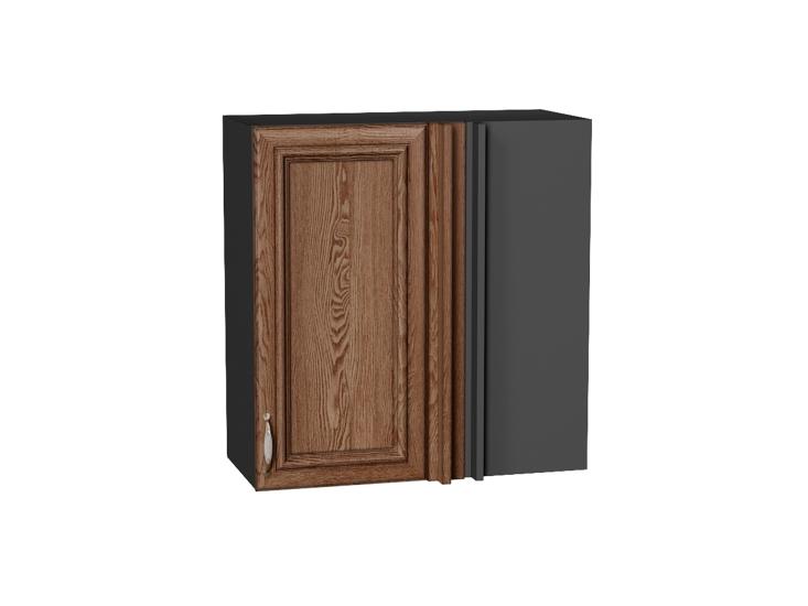 Шкаф верхний прямой угловой Шале 700 Brown Dreamline / Graphite