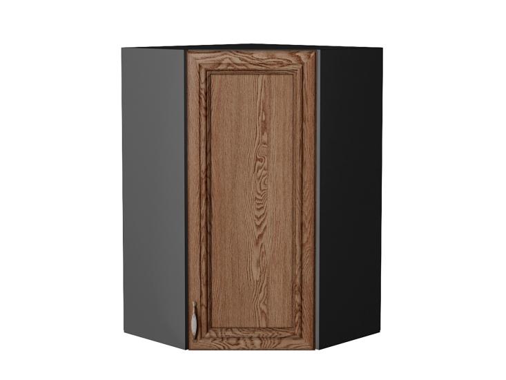 Шкаф верхний угловой Шале 590Н Brown Dreamline / Graphite