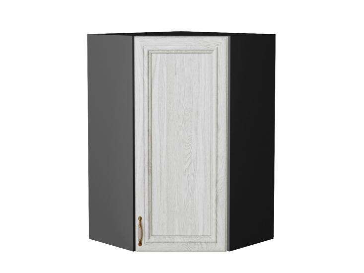 Шкаф верхний угловой Шале 590Н White Dreamline / Graphite