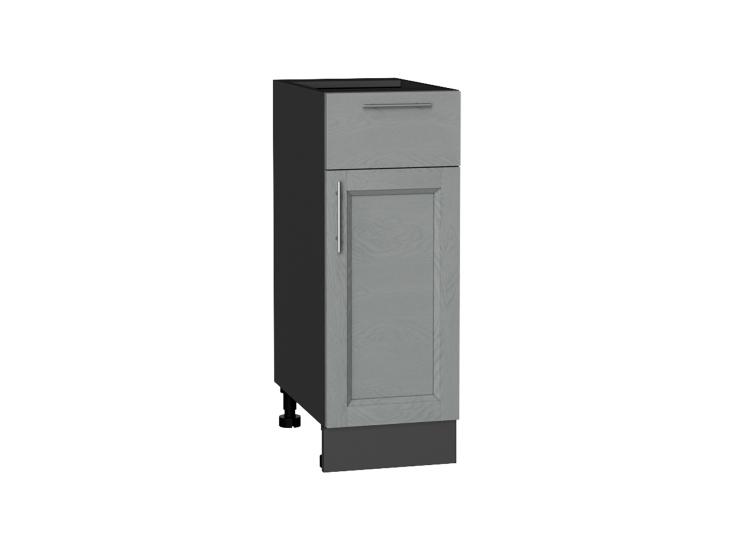 Шкаф нижний с 1 ящиком Сканди 300 Grey Softwood / Graphite