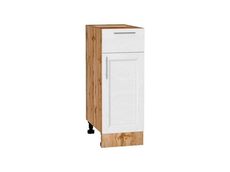 Шкаф нижний с 1 ящиком Сканди 300 White Softwood / Дуб Вотан