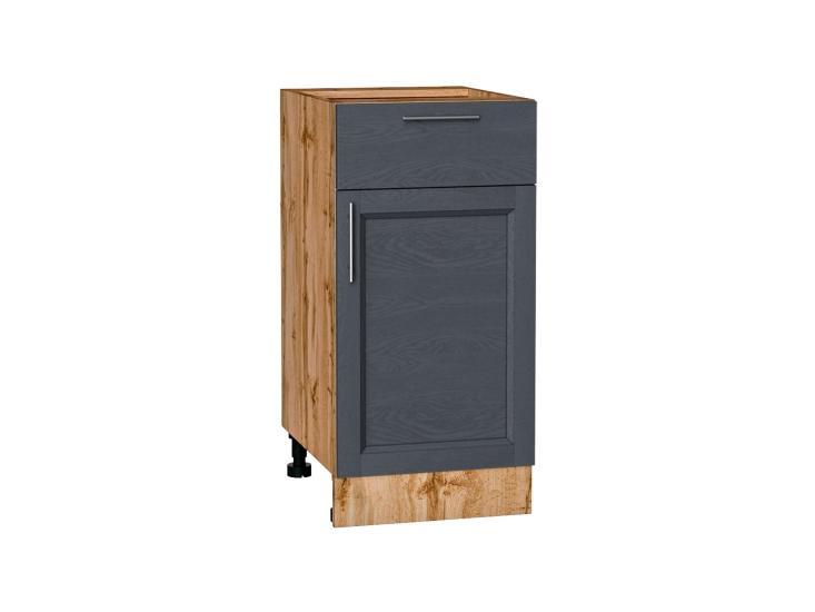 Шкаф нижний с 1 ящиком Сканди 400 Graphite Softwood / Дуб Вотан