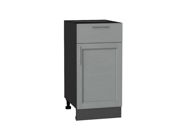 Шкаф нижний с 1 ящиком Сканди 400 Grey Softwood / Graphite