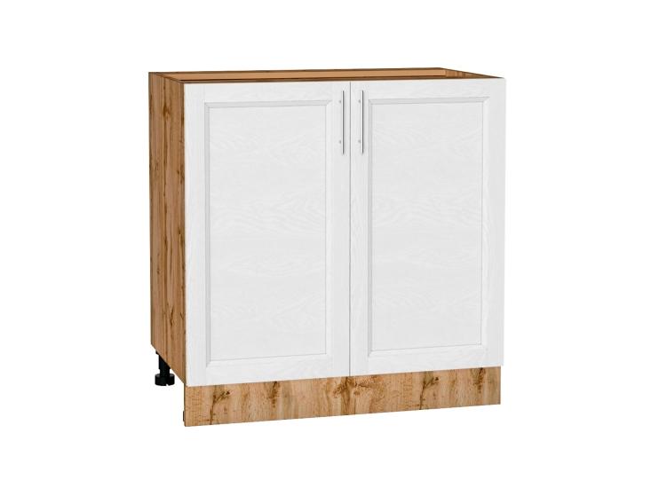 Шкаф нижний Сканди 800 White Softwood / Дуб Вотан