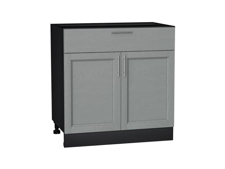 Шкаф нижний с 1 ящиком Сканди 800 Grey Softwood / Graphite