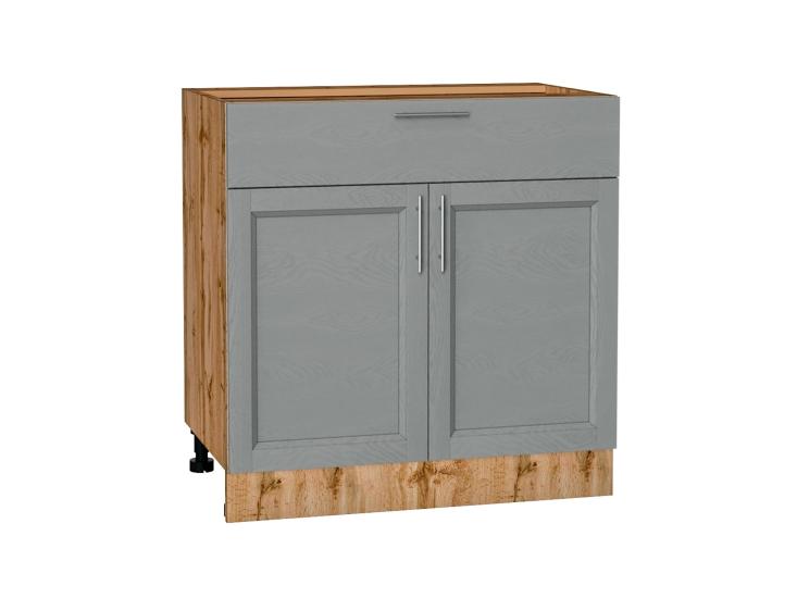 Шкаф нижний с 1 ящиком Сканди 800 Grey Softwood / Дуб Вотан