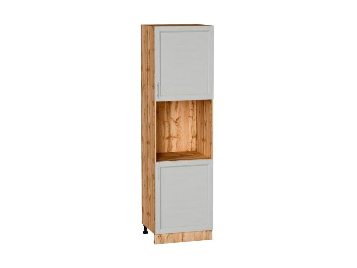 Шкаф пенал под бытовую технику Сканди 600 (для верхних шкафов 720) Cappuccino Softwood / Дуб Вотан