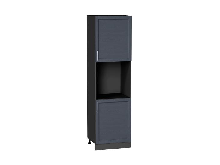 Шкаф пенал под бытовую технику Сканди 600 (для верхних шкафов 720) Graphite Softwood / Graphite