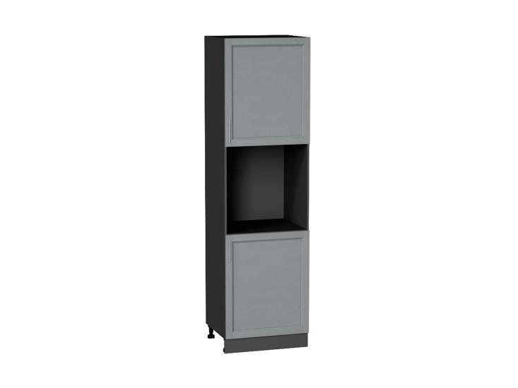 Шкаф пенал под бытовую технику Сканди 600 (для верхних шкафов 720) Grey Softwood / Graphite