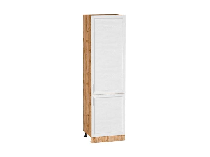 Шкаф пенал Сканди 600 (для верхних шкафов 720) White Softwood / Дуб Вотан