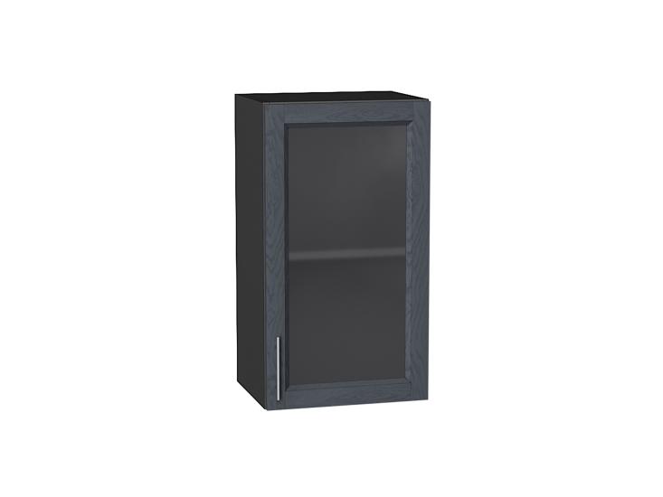Шкаф верхний со стеклом Сканди 400 Graphite Softwood / Graphite