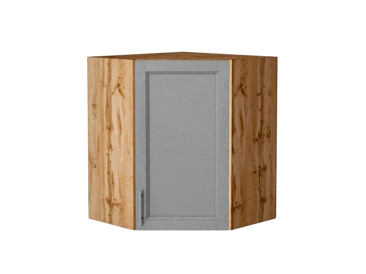 Шкаф верхний угловой Сканди 590 Grey Softwood / Дуб Вотан