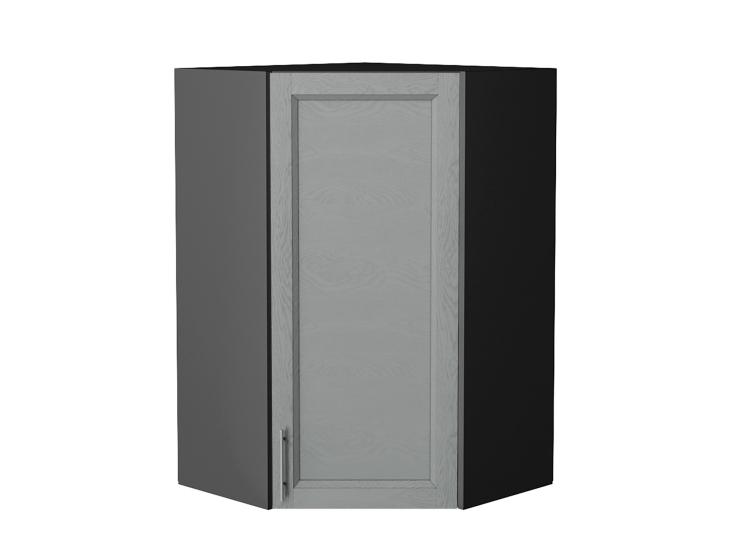 Шкаф верхний угловой Сканди 590Н Grey Softwood / Graphite