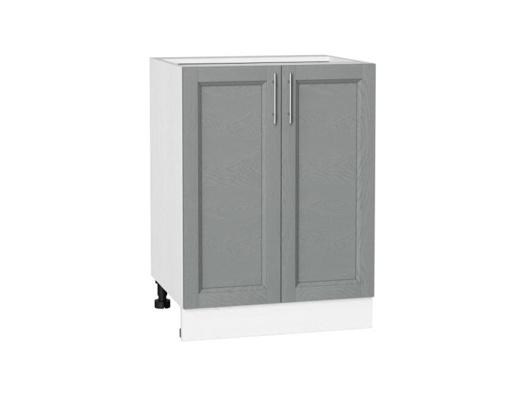 Шкаф нижний Сканди 600 Grey Softwood / Белый