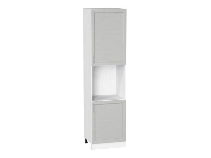 Шкаф пенал под бытовую технику Сканди 600Н (для верхних шкафов 920) Cappuccino Softwood / Белый