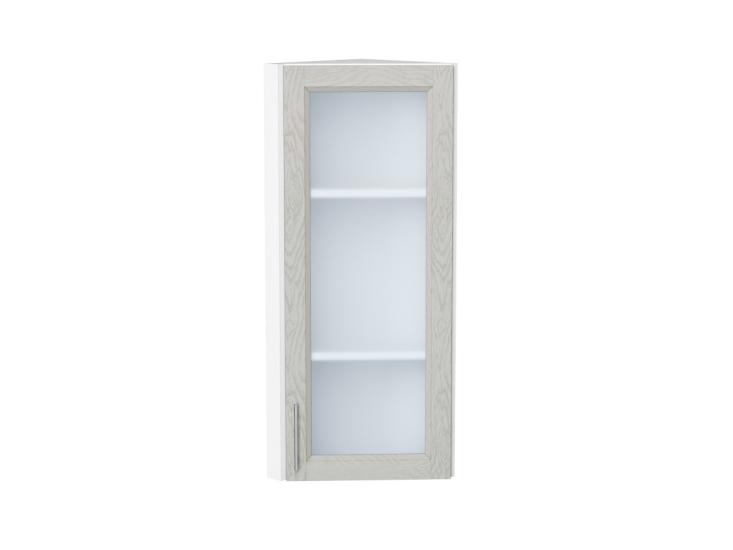 Шкаф верхний торцевой Сканди 300Н Cappuccino Softwood / Белый