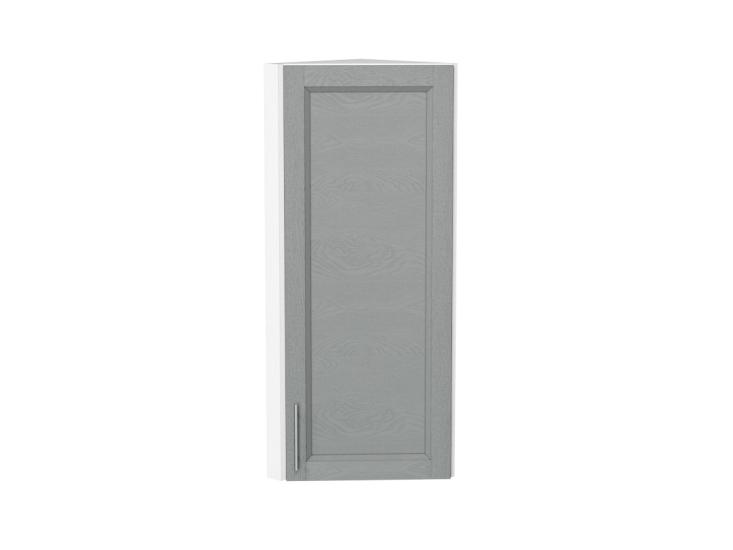 Шкаф верхний торцевой Сканди 300Н Grey Softwood / Белый