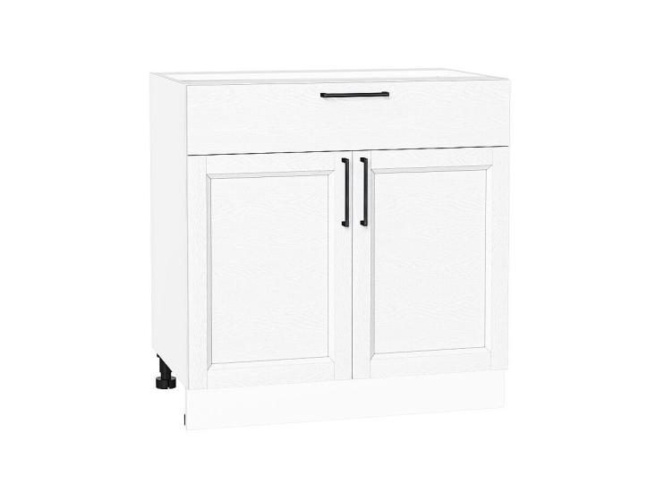 Шкаф нижний с 1 ящиком Сканди 800 White Silkwood / Белый