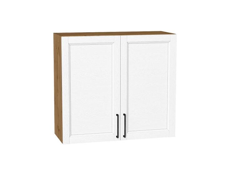 Шкаф верхний Сканди 800 White Silkwood / Дуб Вотан