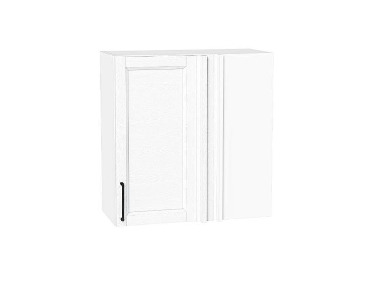 Шкаф верхний прямой угловой Сканди 700 White Silkwood / Белый