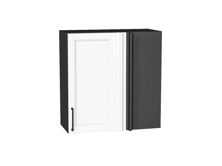 Шкаф верхний прямой угловой Сканди 700 White Silkwood / Graphite