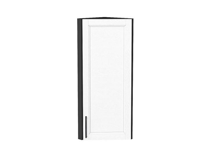 Шкаф верхний торцевой Сканди 300Н White Silkwood / Graphite