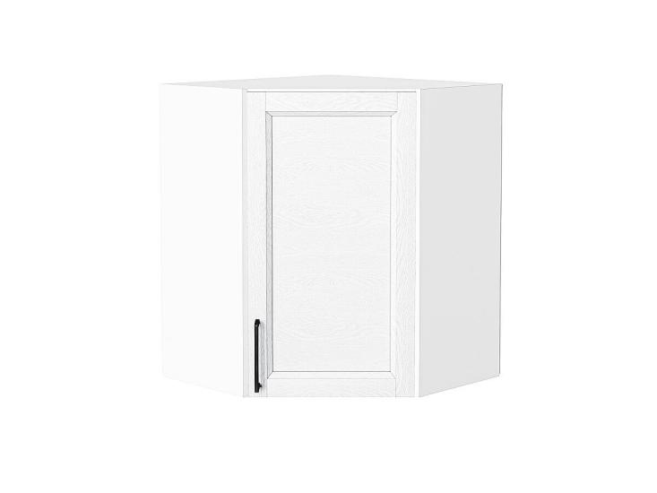 Шкаф верхний угловой Сканди 590 White Silkwood / Белый