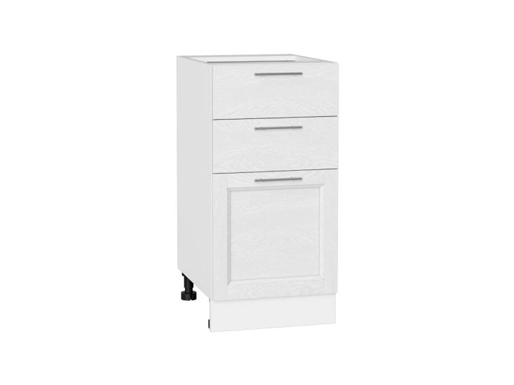 Шкаф нижний с 3-мя ящиками Сканди 400 White Softwood / Белый