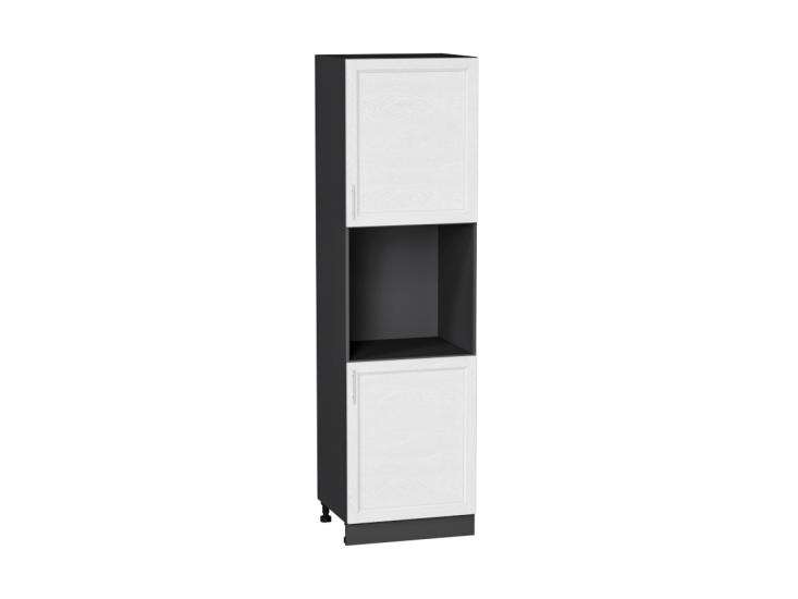 Шкаф пенал под бытовую технику Сканди 600 (для верхних шкафов 720) White Softwood / Graphite