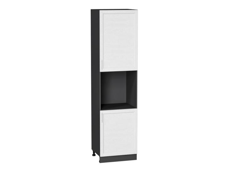Шкаф пенал под бытовую технику Сканди 600Н (для верхних шкафов 920) White Softwood / Graphite