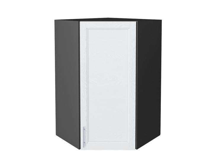 Шкаф верхний угловой Сканди 590Н White Softwood / Graphite