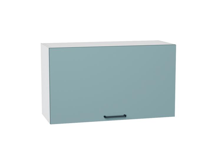 Шкаф верхний горизонтальный Флэт 800Н Grey-green In 2S / Белый