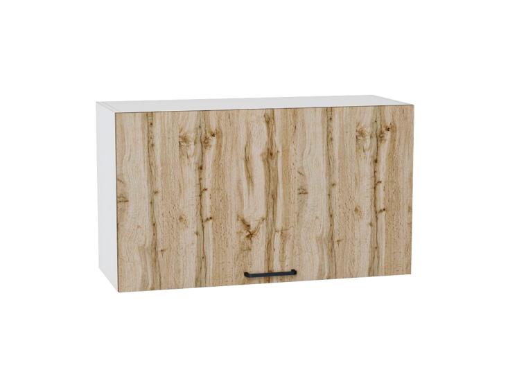 Шкаф верхний горизонтальный Флэт 800Н Wotan Oak 2S / Белый