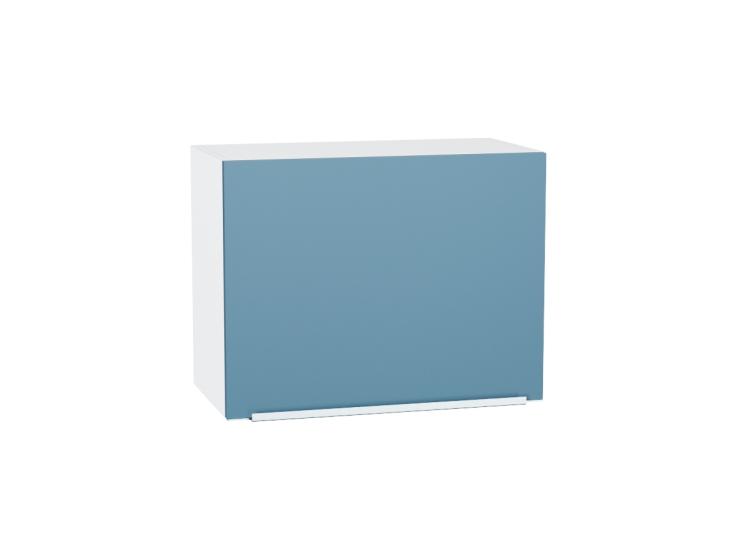 Шкаф верхний горизонтальный Фьюжн 600Н Silky Blue / Белый